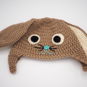 Crochet PATTERN for the Baby Bunny Hat crochet hat pattern for baby, toddler, child, teen and adult for left-handed and right-handed image 4