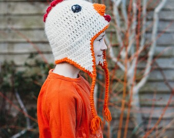 Chicken Hat Crochet Hat Pattern 