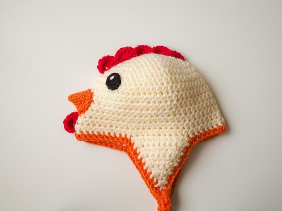 Chicken Hat Crochet Hat Pattern 