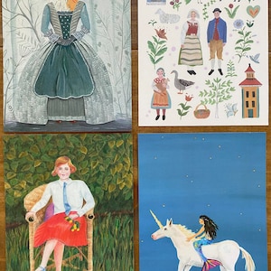 Folk und Märchen - 4er Set Postkarten