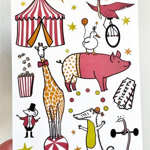 Cirque animalier - Carte postale