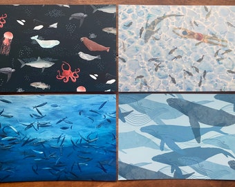 Ocean Dreams - Set of 4 Postcards