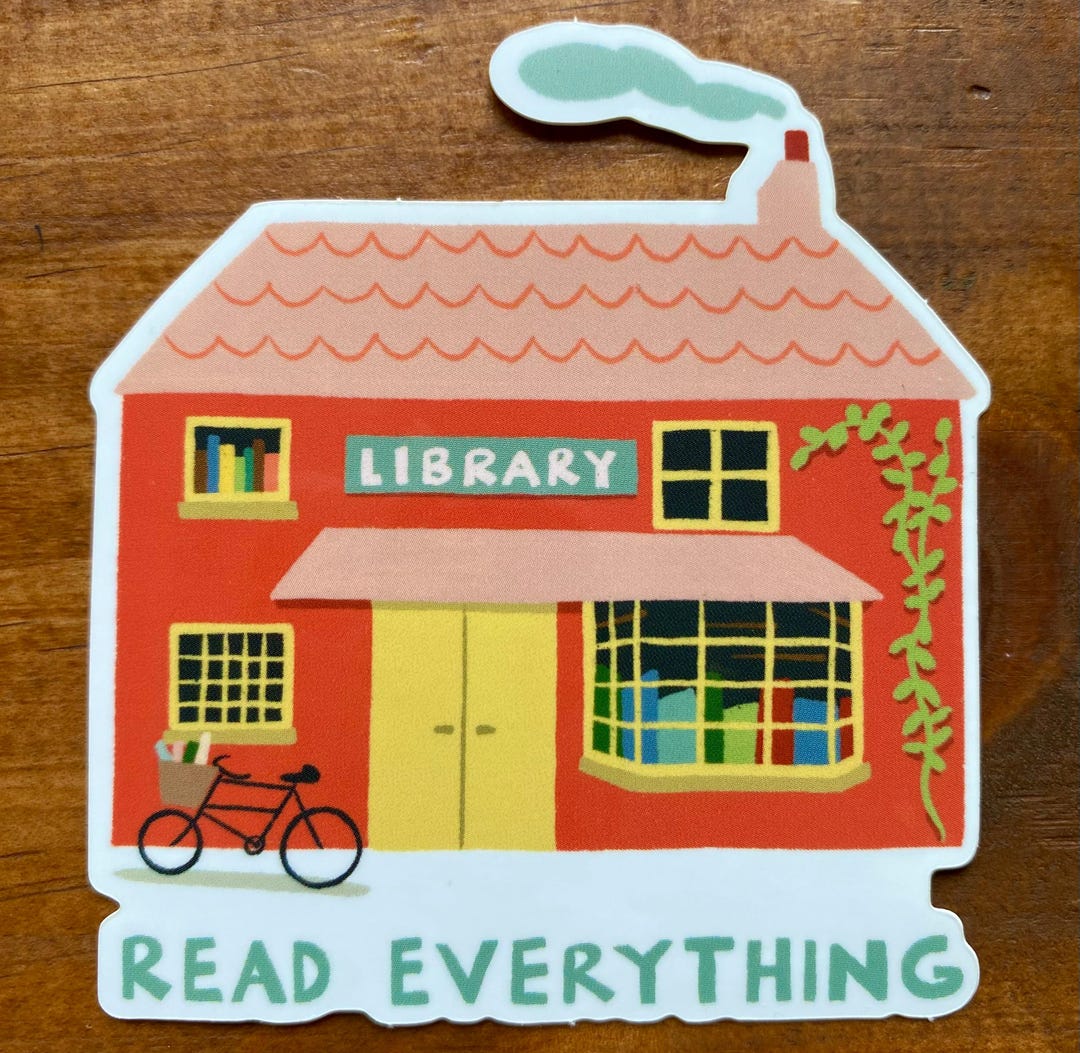 Read Everything (library) - Vinyl Sticker - Etsy
