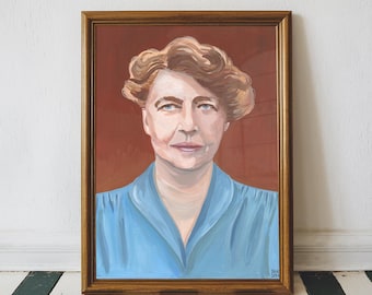 JDRC Eleanor Roosevelt Affiche sur toile avec citation d'art