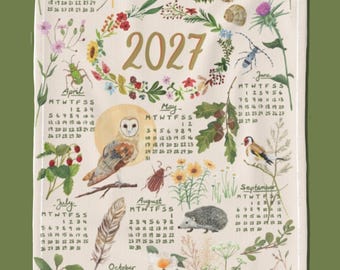 2027 Calendar Tea Towel - Into the Woods