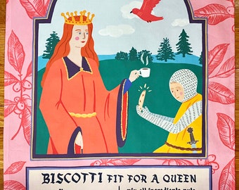 Biscotti Recipe Tea Towel