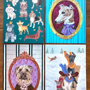 Dogs - Set mit 4 Postkarten