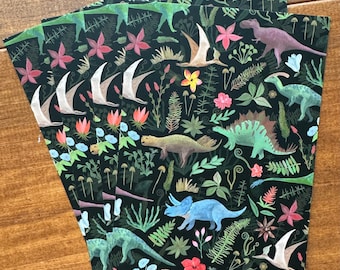 Jungle de dinosaures - LOT de 4 cartes postales