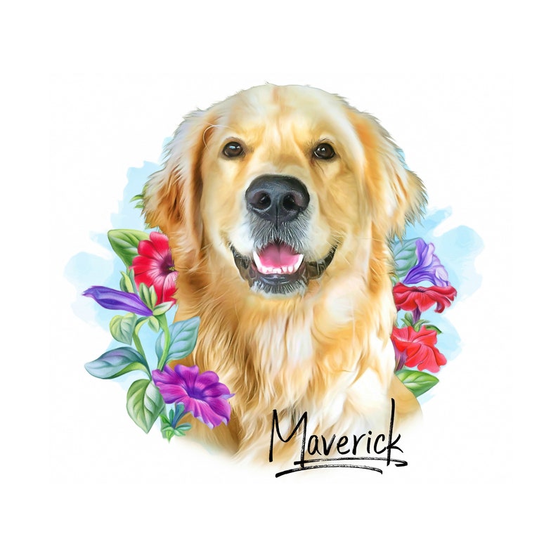 floral dog