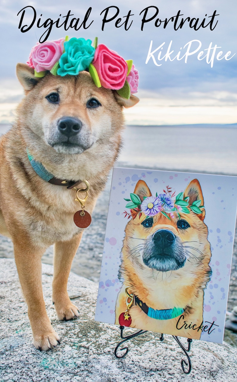 Printable art Dog lover gift Dog mom Anniversary gift Custom pet portrait Pet loss gifts pet loss gift dog memorial gift loss of dog art