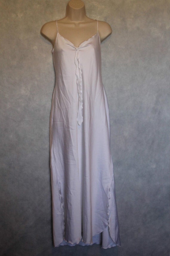 Miss Elaine Petite White Waltz Length Nightgown Si