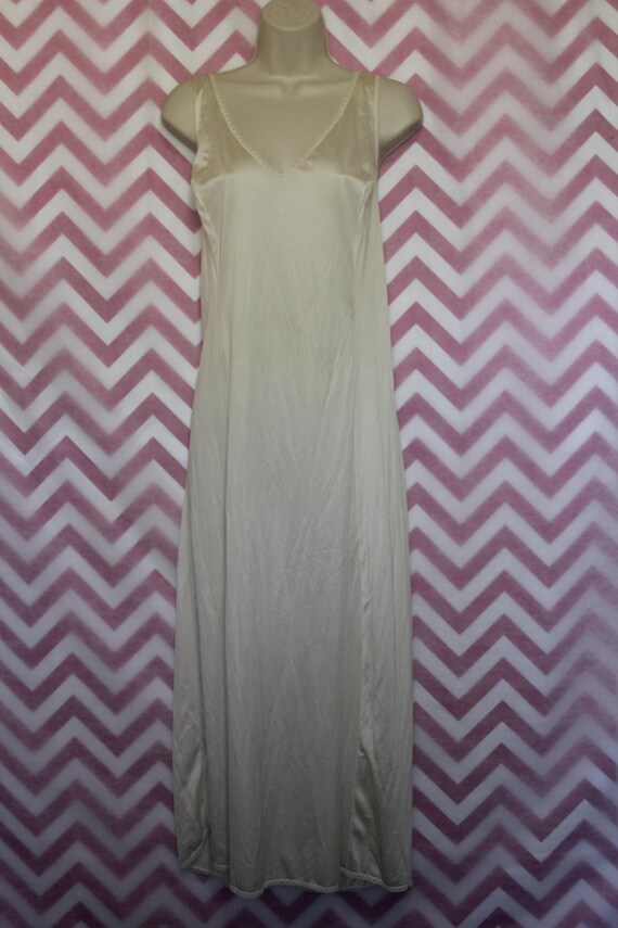 Wondermaid Non-Cling Long Ivory Slip Size 40 Union - image 3