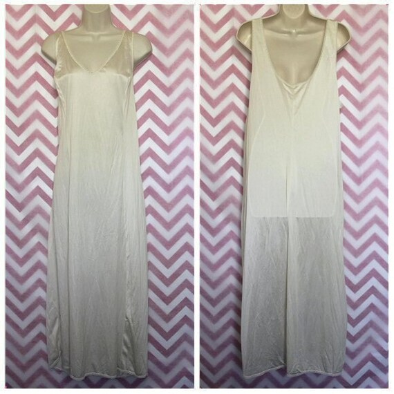 Wondermaid Non-Cling Long Ivory Slip Size 40 Union - image 1