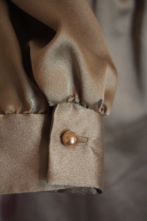 J. Ellis Vtg Gold Shirtwaist Dress Size S Rare USA - image 5