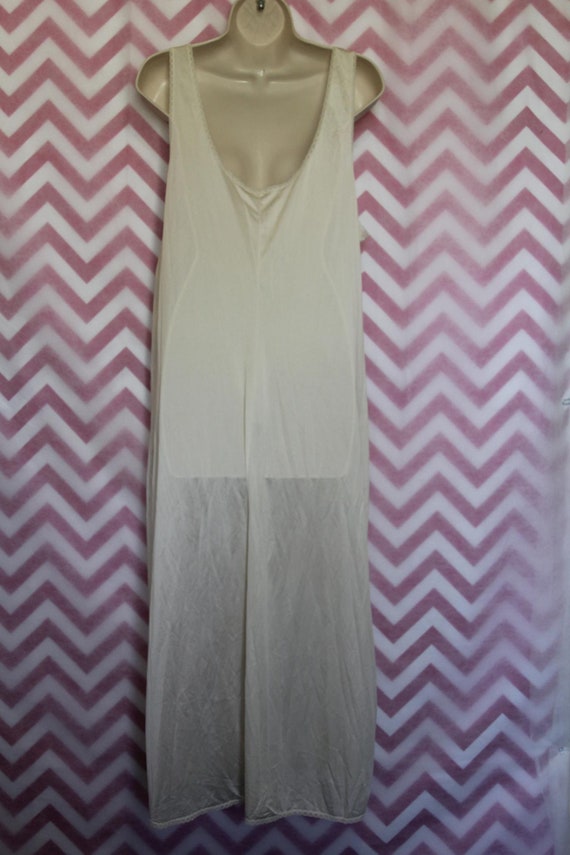 Wondermaid Non-Cling Long Ivory Slip Size 40 Union - image 6