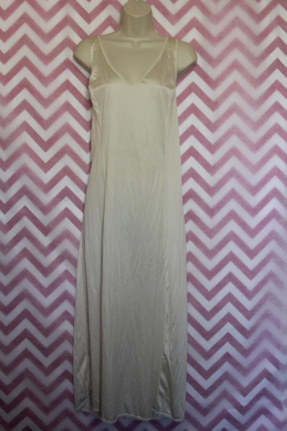 Wondermaid Non-Cling Long Ivory Slip Size 40 Union - image 2