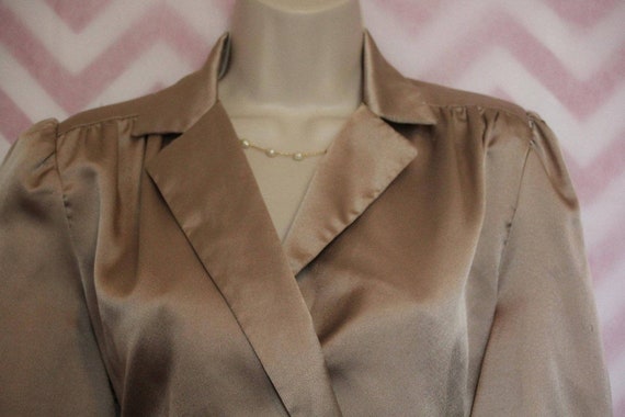 J. Ellis Vtg Gold Shirtwaist Dress Size S Rare USA - image 3