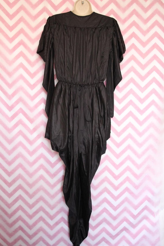 Vtg Lady Desiree Dramatic Black Jumpsuit Lingerie… - image 9