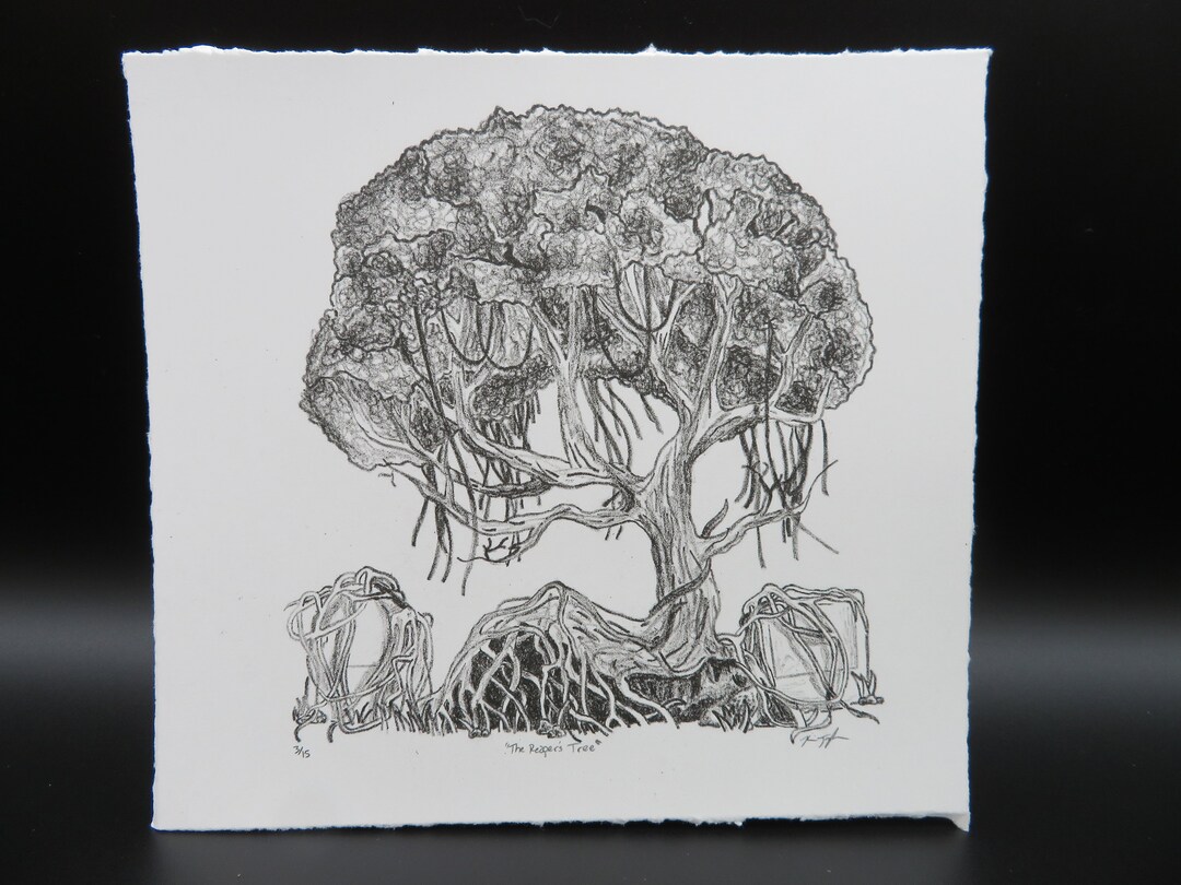 The Reaper’s Tree Lithography Print - Etsy
