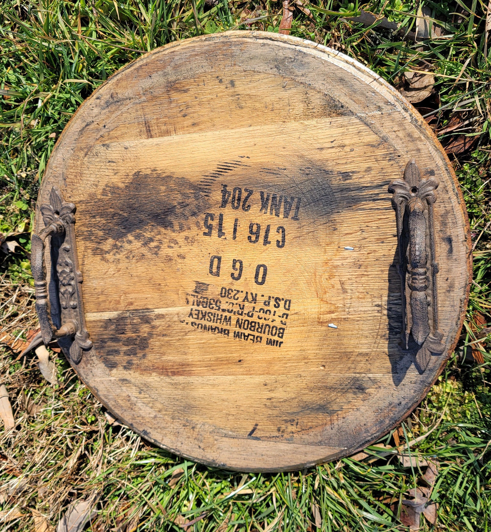Jim Beam Bourbon Serving Tray Authentic Kentucky Whisky Barrel Etsy.de