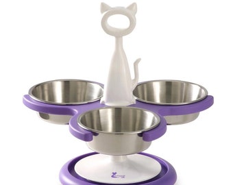 Catswall Design Multi-Cat Raised Cat Bowl (3 bowl)