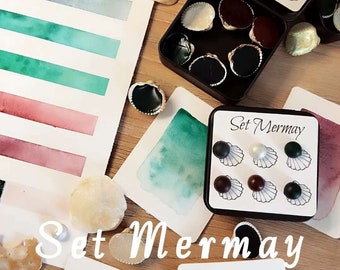 Aquarelles Artisanales - Set Mermay