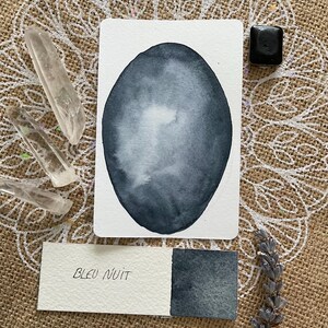 Midnight Blue - Handmade Watercolor