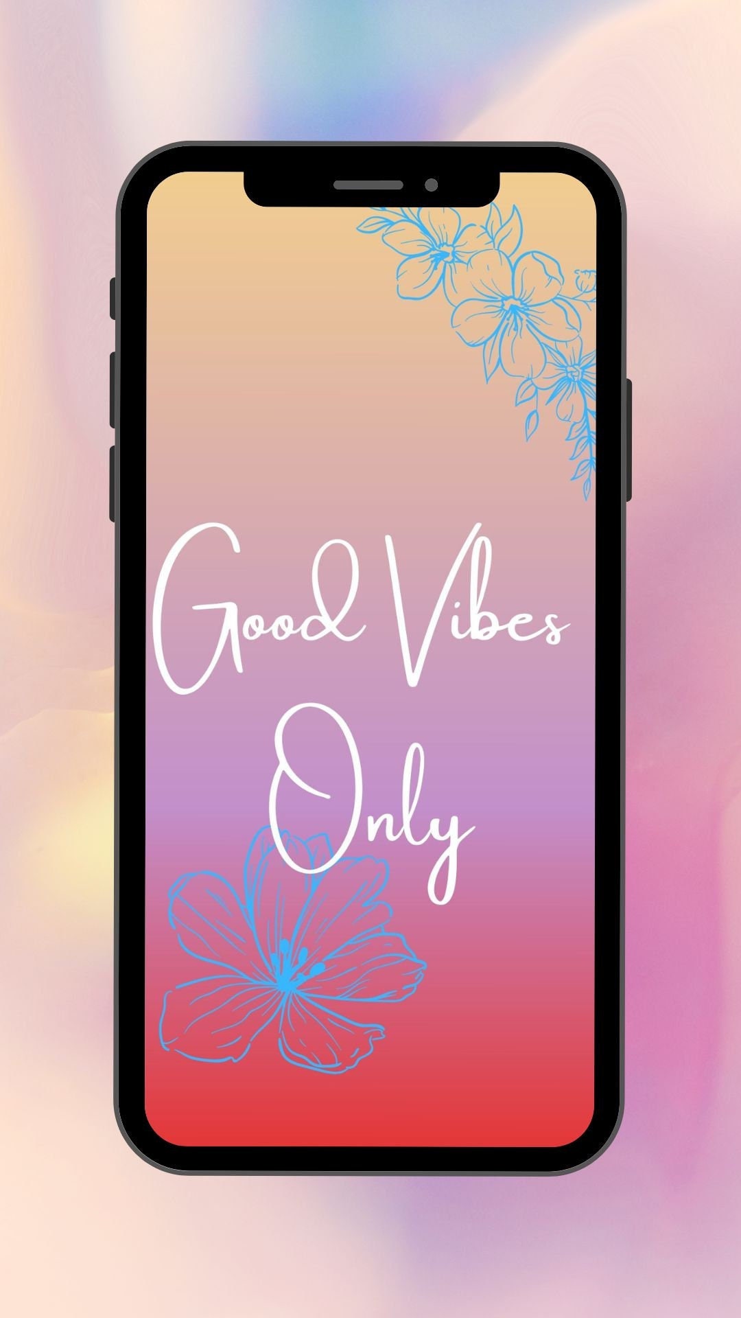 GOOD VIBES ONLY, aesthetic, inspire, positive, HD phone wallpaper