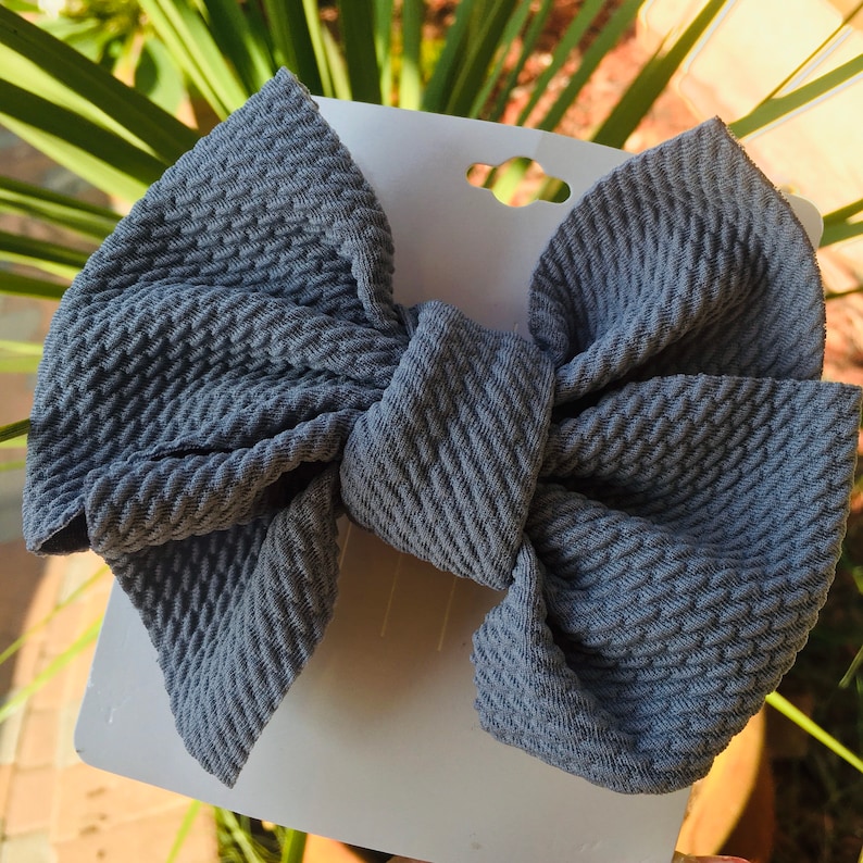 Alligator Clip Bows Waffle Bow Baby Girl