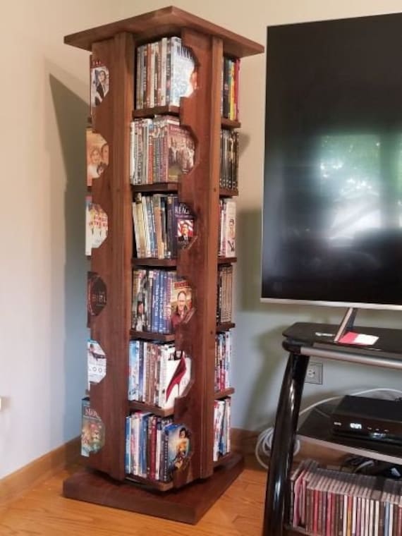 CD/DVD Rotating Storage Rack Etsy