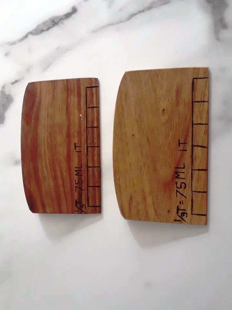 Handmade Wooden Scraper Dough Cutter and Butter Measure. Etsy Canada