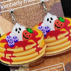 Spooky Pancake Breakfast Earrings