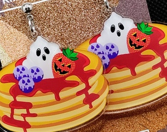 Spooky Pancake Breakfast Earrings