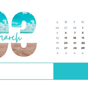 2023 Monthly Number and Photo Calendar