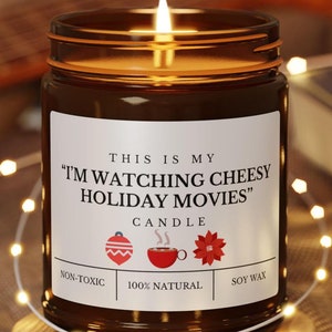Holiday Candle Holiday Movie Gift for Friend Gift for Mom Gift for Girlfriend Gift for Daughter Gift for Her Christmas Movie Lover Gift