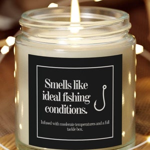 Fishing Candle Fishing Gift for Fisherman Gift for Fishing Lover Gift for Boyfriend Gift for Son Gift for Husband Gift for Dad Outdoorsman
