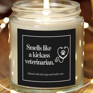 Vet Candle Veterinarian Gift for New Vet Gift for Vet Student Gift For Vet School Graduate Gift for Future Vet Gift for Vet Animal Doctor