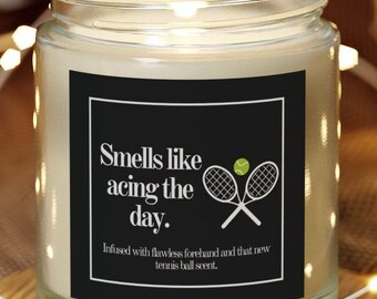 Vela de tenis Regalo de tenis para amantes del tenis Regalo para jugadores de tenis Regalo para entrenadores de tenis Regalo para Regalo para amigo Regalo para él Regalo para ella
