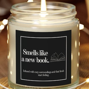 Reading Candle Reading Gift for Book Lovers Gift for Bookworms Gift for Reading Fans Gift for Librarian Gift for Reader Gift Book Candle