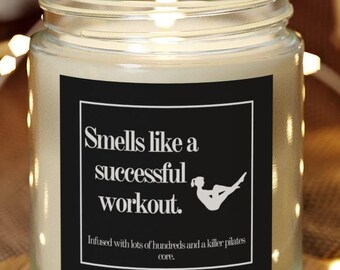 Pilates Candle Pilates Gift for Pilates Instructor Gift for Fitness Instructor Gift for Pilates Teacher Gift for Pilate Lover Gift for Her