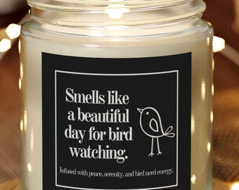 Bird Watching Candle Bird Watching Gift For Bird Watcher Gift Bird Lovers Gifts Birding Gifts For Birders Bird Nerd Gifts For Bird Lovers