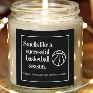 Basketball Candle Basketball Season Gift for Basketball Player Gift for Senior Night Gift for Senior Sports Banquet Gift for End of Season
