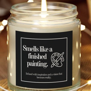 Painting Candle Painting Gift for Painter Gift for Artist Gift for Creator Gift for Paint Lover Gift for Art Lover Gift for Her Gift for Him
