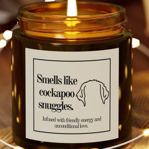 Cockapoo Candle Cockapoo Gift for Dog Mom Gift for Dog Dad Gift for Cockapoo Lover Gift for Dog Lover Gift for Dog Owner Gift New Pet Parent