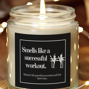 Barre Candle Barre Gift for Barre Instructor Gift for Fitness Instructor Gift for Barre Teacher Gift for Barre Lover Gift for Her Pilates