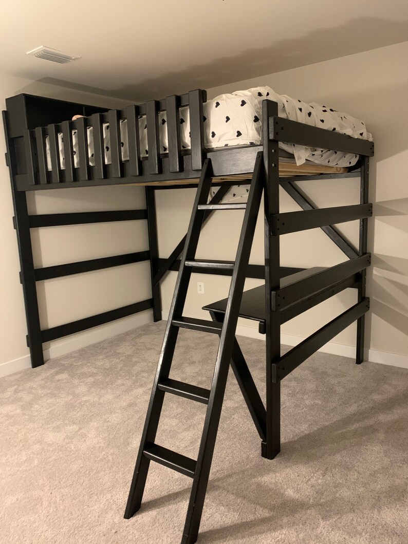 Heavy Duty Full Size Loft Bed Etsy