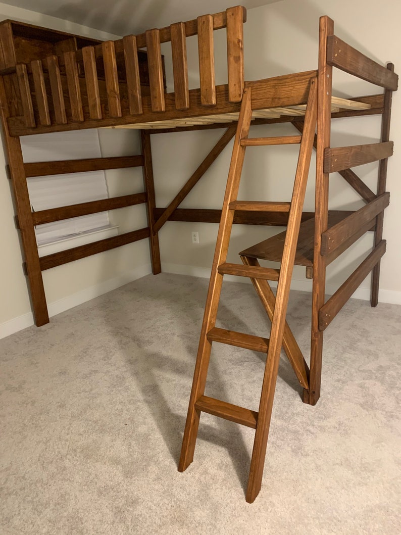 Heavy Duty Full Size Loft Bed Etsy