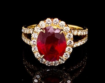 18K Gold & Ruby Ring