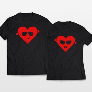 Camisas de pareja para el día de San Valentín, camisetas de corazón de pareja a juego, regalo de San Valentín para pareja