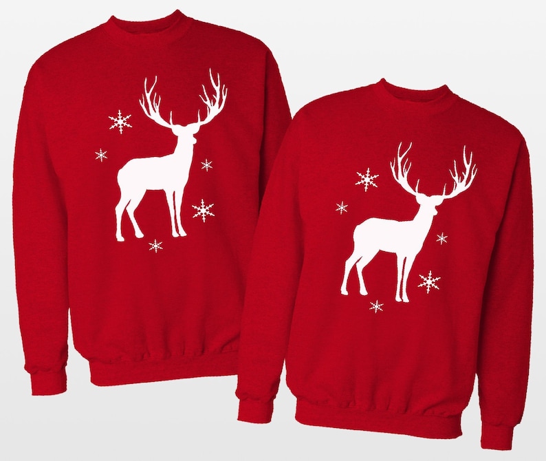Couple - Nosy Reindeer Christmas Sweater